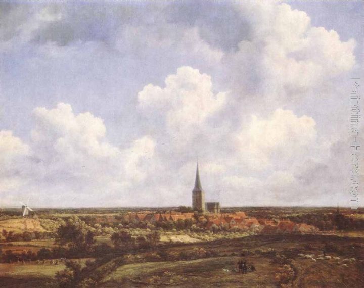 Jacob van Ruisdael Landscape with Church and Village
